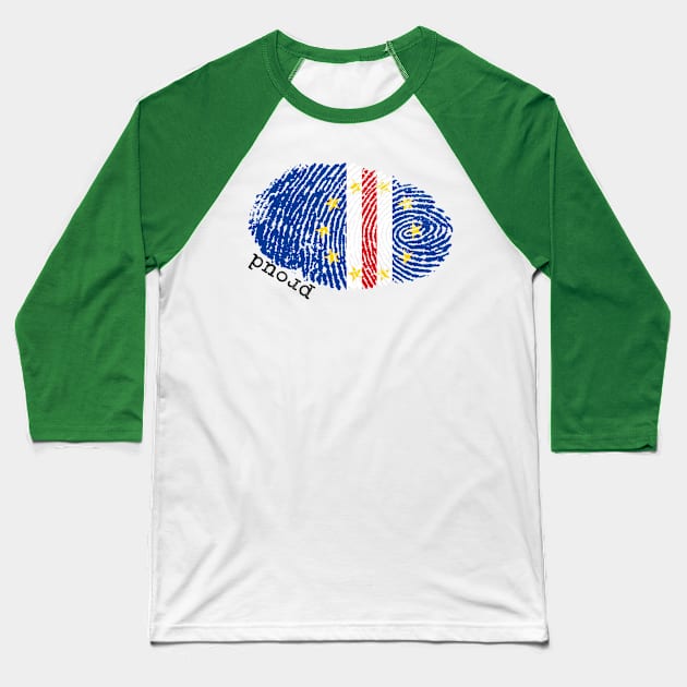 Cabo Verde flag Baseball T-Shirt by Shopx